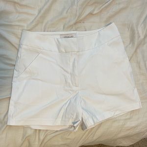 White summer shorts